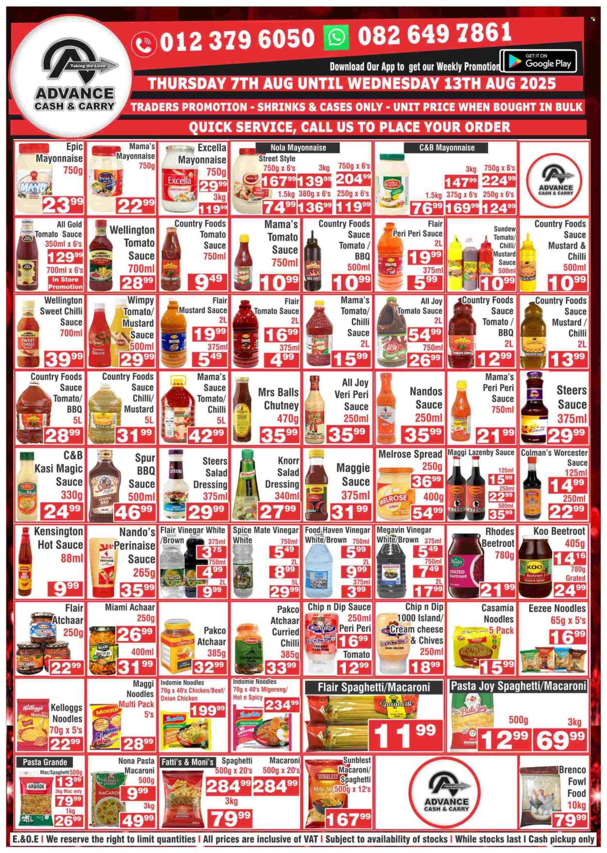 Advance Cash & Carry specials - 07/08/2025 - 13/08/2025. Page 4