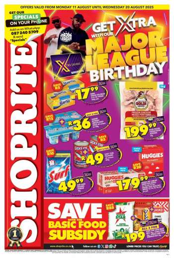 Shoprite catalogue  - 11/08/2025 - 20/08/2025.
