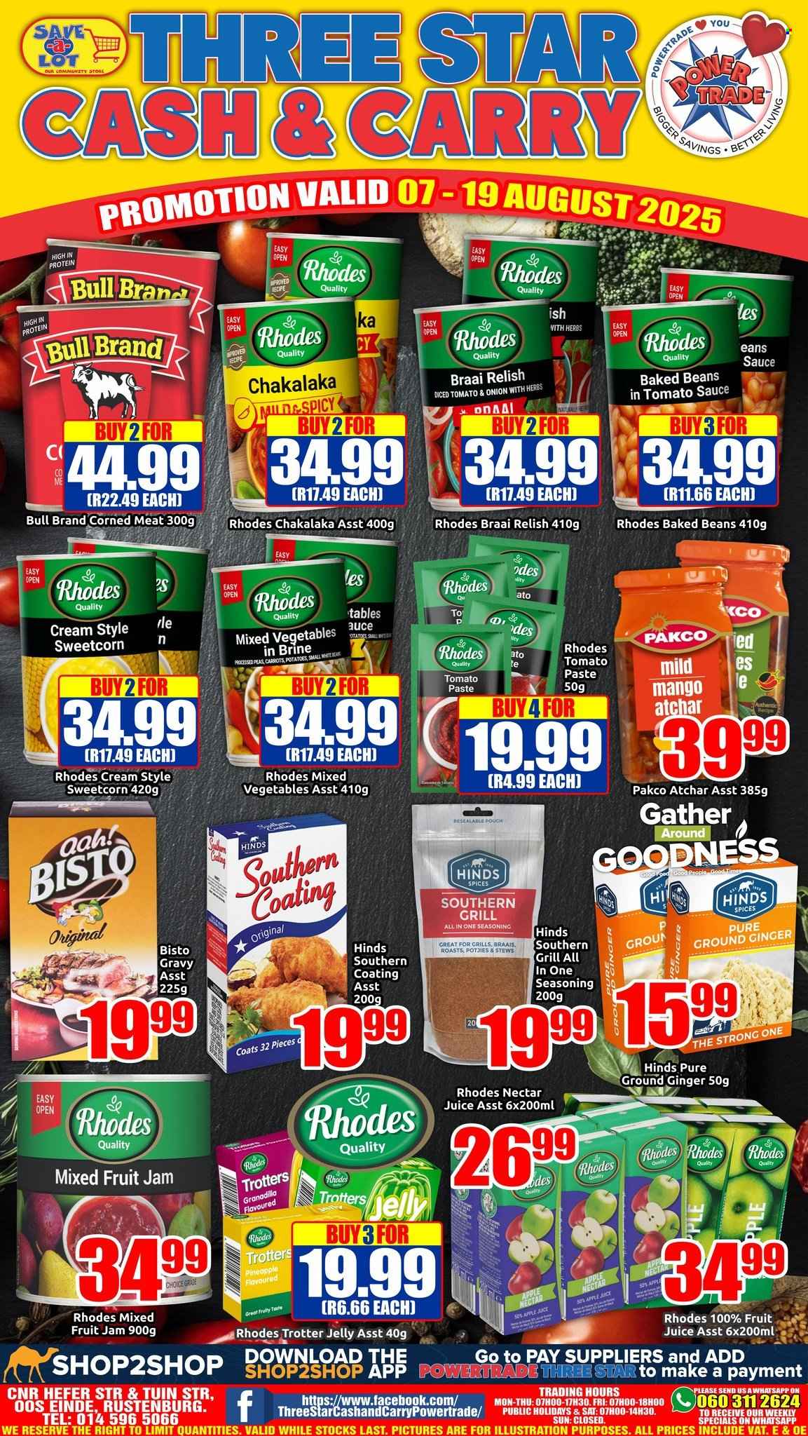 Three Star Cash and Carry specials - 07/08/2025 - 19/08/2025. Page 1