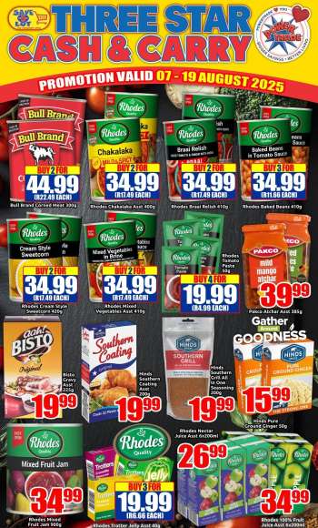 Three Star Cash and Carry catalogue  - 07/08/2025 - 19/08/2025.