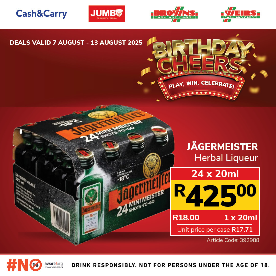 Jumbo Cash & Carry specials - 07/08/2025 - 13/08/2025. Page 10