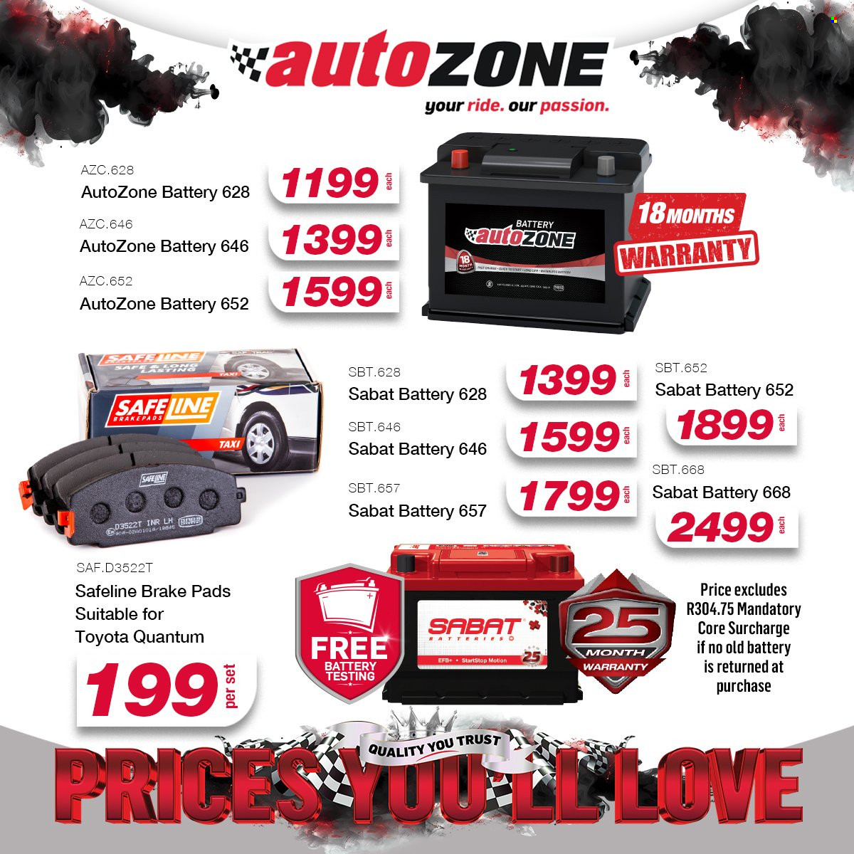 AutoZone specials. Page 1