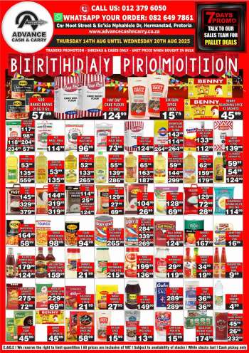 Advance Cash & Carry catalogue  - 14/08/2025 - 20/08/2025.