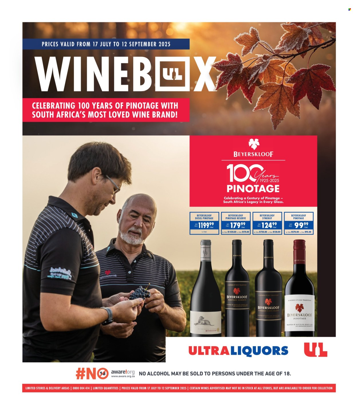 Ultra Liquors specials - 17/07/2025 - 12/09/2025. Page 1