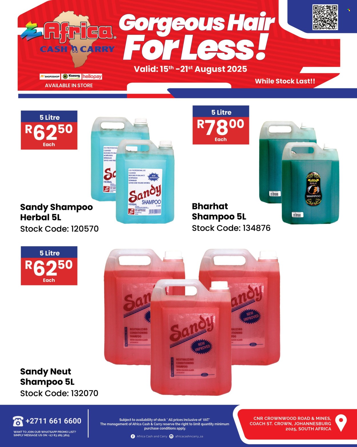 Africa Cash & Carry specials - 15/08/2025 - 21/08/2025. Page 1