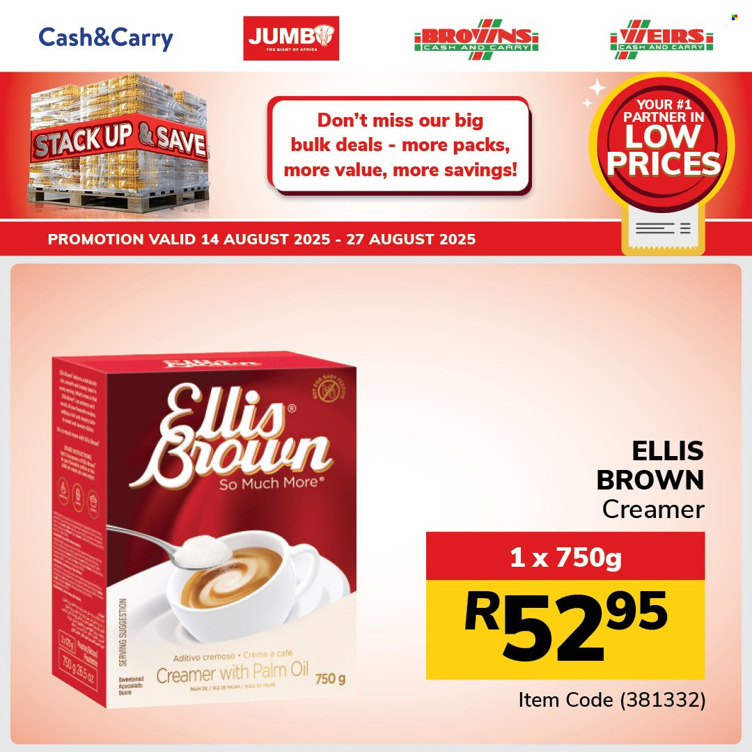 Jumbo Cash & Carry specials - 14/08/2025 - 27/08/2025. Page 12