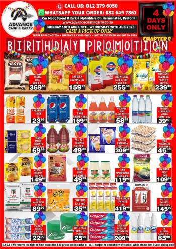 Advance Cash & Carry catalogue  - 18/08/2025 - 20/08/2025.