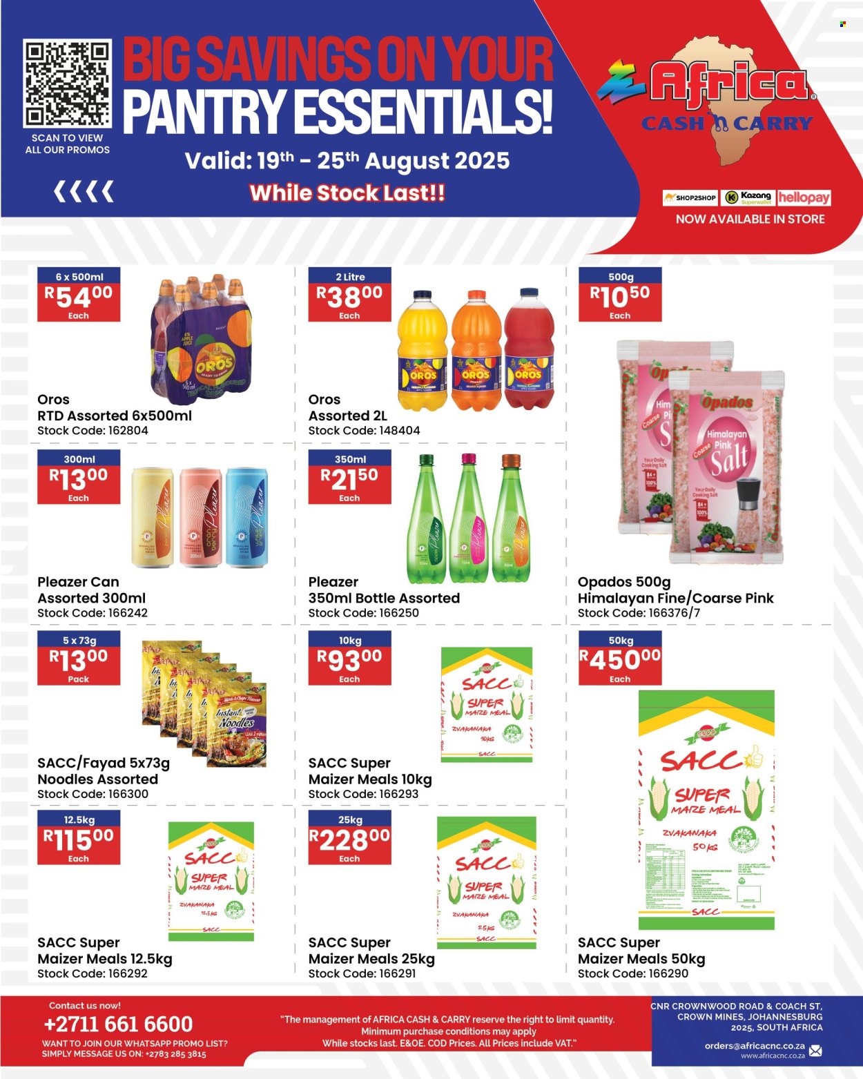 Africa Cash & Carry specials - 19/08/2025 - 25/08/2025. Page 1