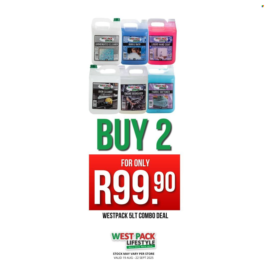 West Pack Lifestyle specials - 19/08/2025 - 22/09/2025. Page 1