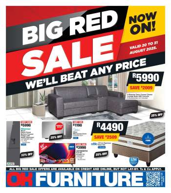 OK Furniture catalogue  - 20/08/2025 - 31/08/2025.