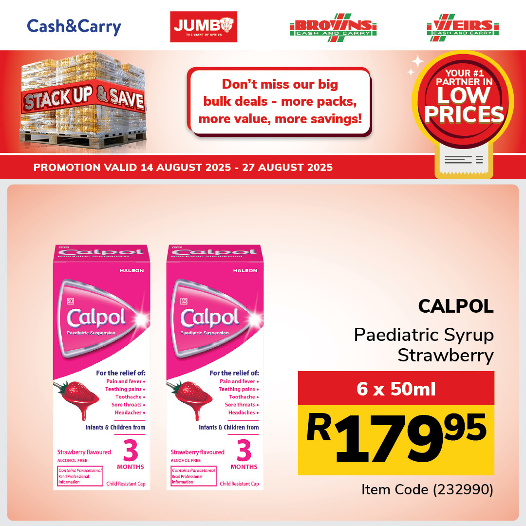 Jumbo Cash & Carry specials - 14/08/2025 - 27/08/2025. Page 15