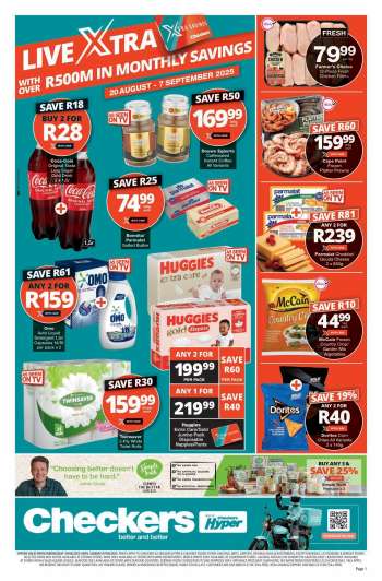 Checkers catalogue  - 20/08/2025 - 07/09/2025.