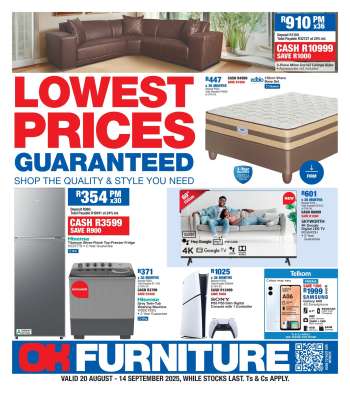 OK Furniture catalogue  - 20/08/2025 - 14/09/2025.