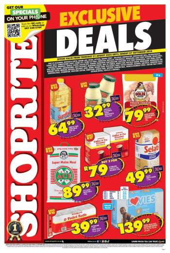 Shoprite catalogue  - 21/08/2025 - 07/09/2025.