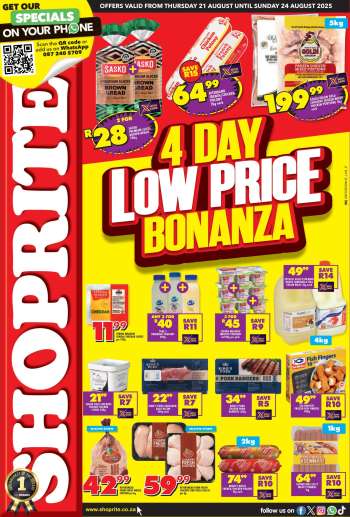 Shoprite catalogue  - 21/08/2025 - 24/08/2025.