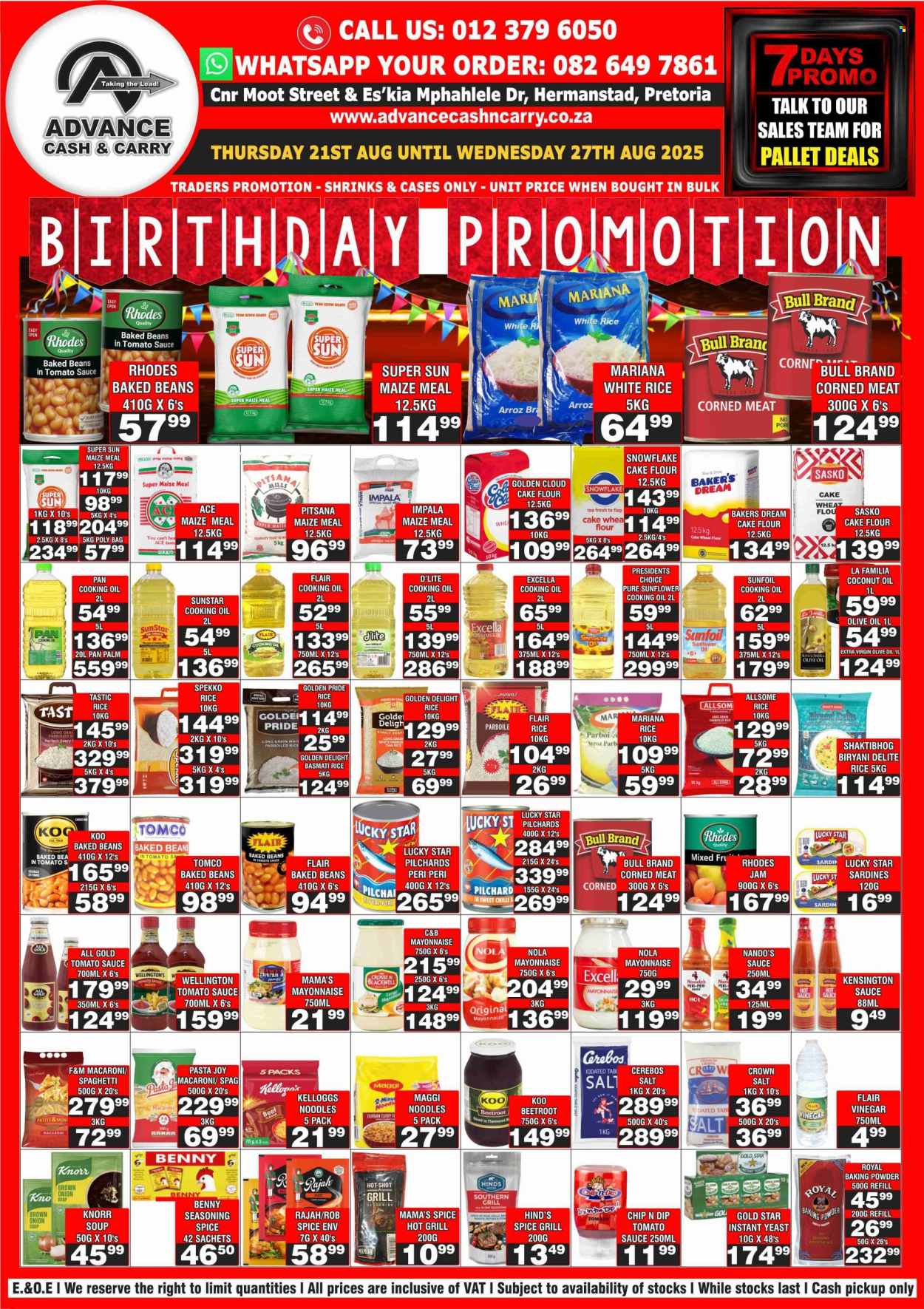 Advance Cash & Carry specials - 21/08/2025 - 27/08/2025. Page 1