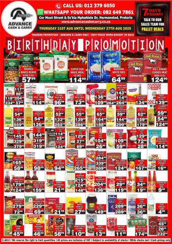 Advance Cash & Carry catalogue  - 21/08/2025 - 27/08/2025.