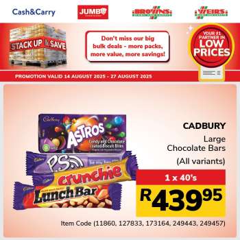 Jumbo Cash & Carry catalogue  - 14/08/2025 - 27/08/2025.