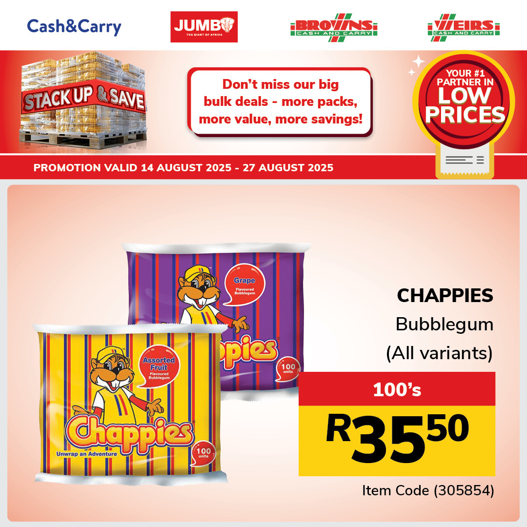 Jumbo Cash & Carry specials - 14/08/2025 - 27/08/2025. Page 4