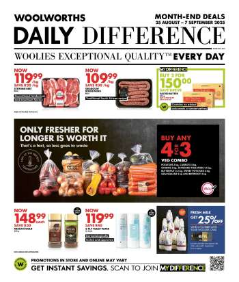 Woolworths catalogue  - 25/08/2025 - 07/09/2025.
