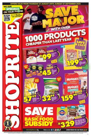 Shoprite catalogue  - 21/08/2025 - 07/09/2025.