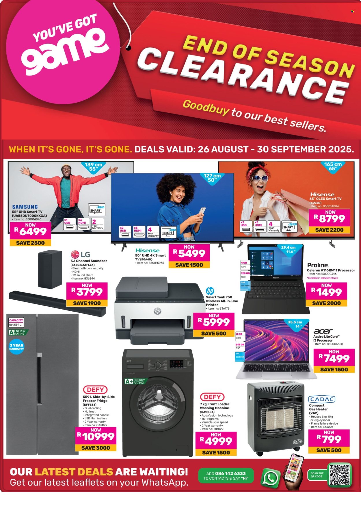 Game specials - 26/08/2025 - 30/09/2025. Page 1