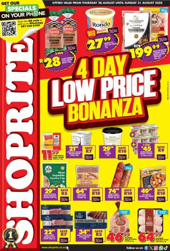 Shoprite catalogue  - 28/08/2025 - 31/08/2025.