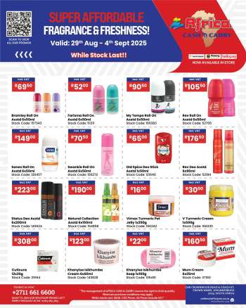 Africa Cash & Carry catalogue  - 29/08/2025 - 04/09/2025.