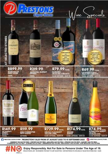 Prestons Liquor Stores catalogue  - 07/08/2025 - 10/09/2025.