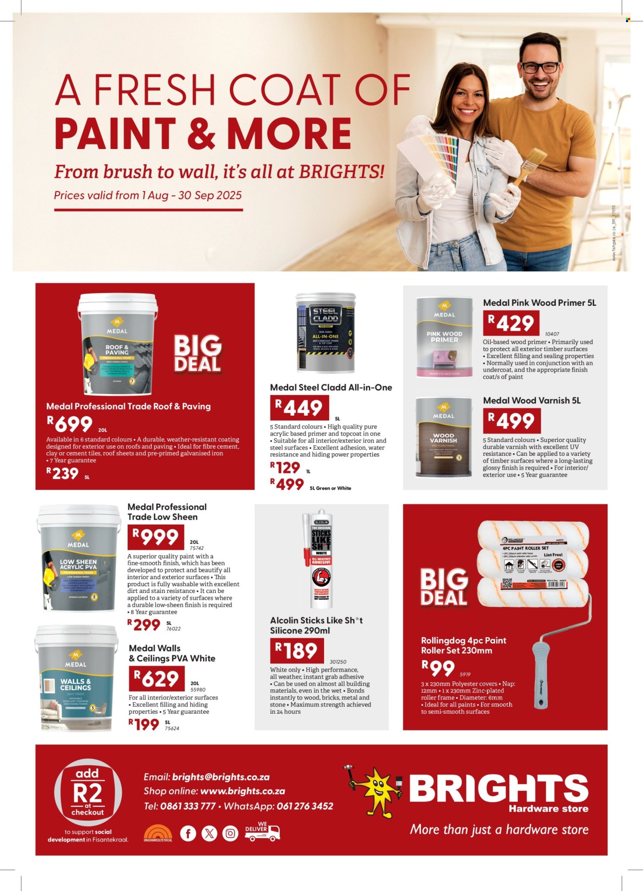 Brights Hardware specials - 01/08/2025 - 30/09/2025. Page 1