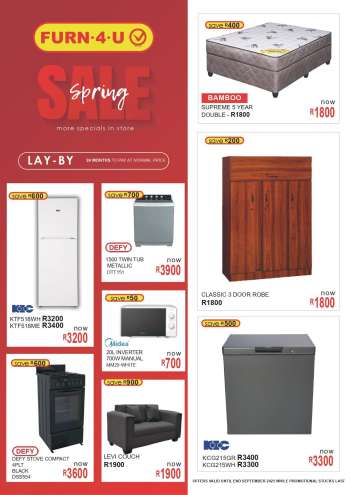Furn 4 U catalogue  - 01/09/2025 - 30/09/2025.