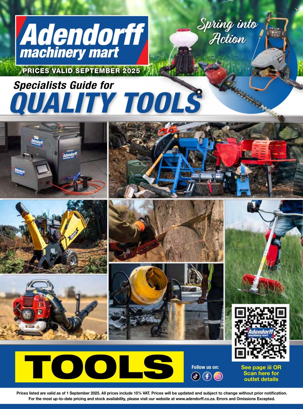 Adendorff Machinery Mart specials - 01/09/2025 - 30/09/2025. Page 1