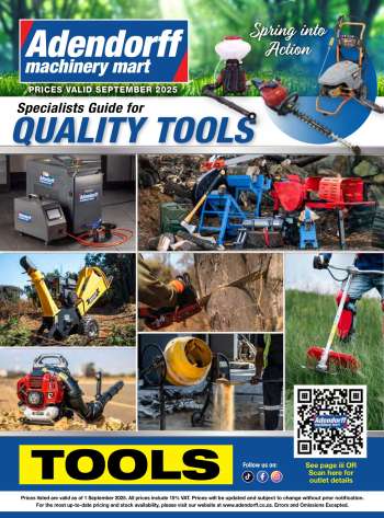 Adendorff Machinery Mart catalogue  - 01/09/2025 - 30/09/2025.