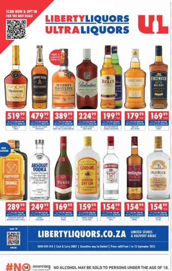 Liberty Liquors catalogue  - 01/09/2025 - 15/09/2025.
