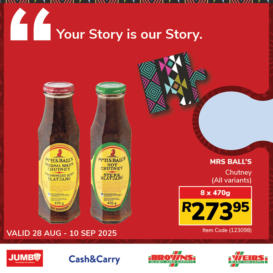 Jumbo Cash & Carry specials - 28/08/2025 - 10/09/2025. Page 26
