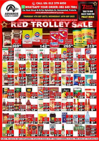 Advance Cash & Carry catalogue  - 04/09/2025 - 10/09/2025.
