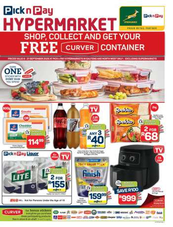 Pick n Pay Hypermarket catalogue  - 08/09/2025 - 21/09/2025.