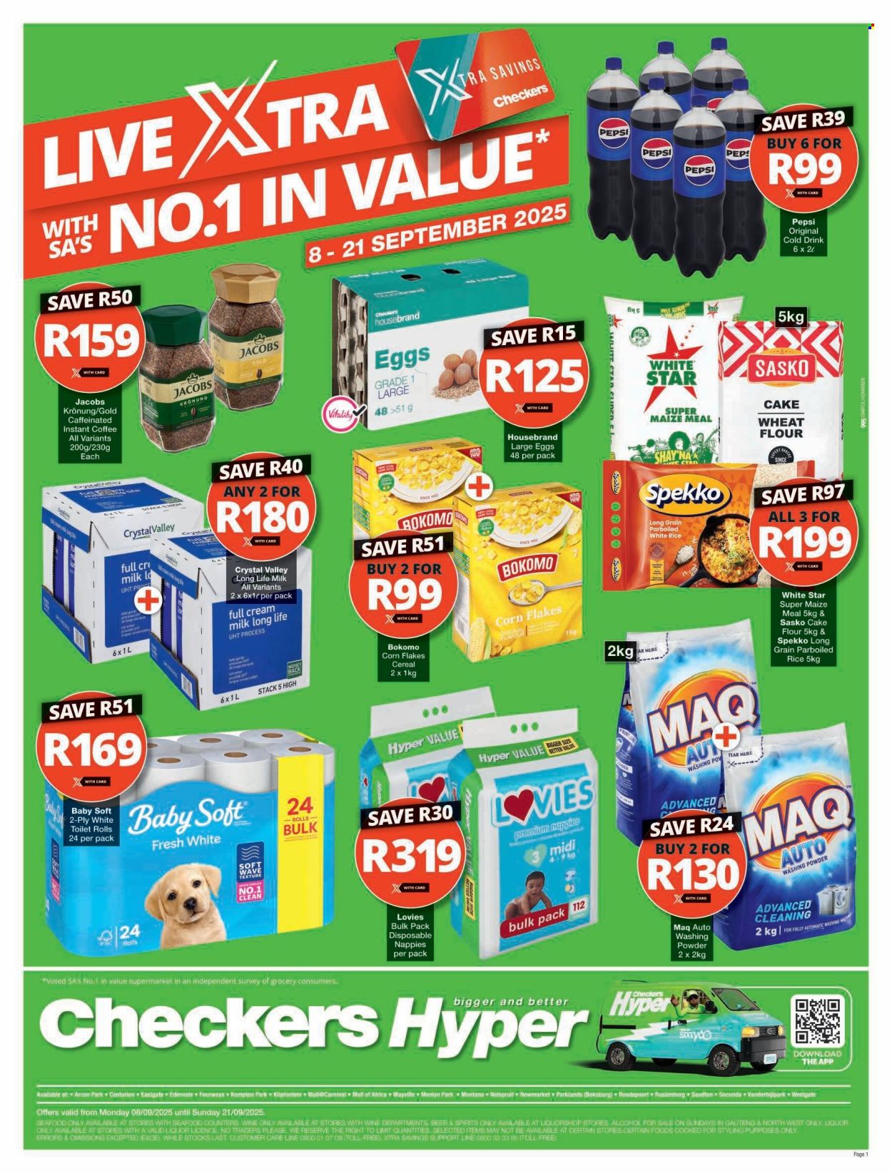 Checkers specials - 08/09/2025 - 21/09/2025. Page 1