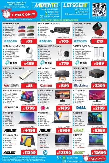 Mitabyte catalogue  - 03/09/2025 - 09/09/2025.