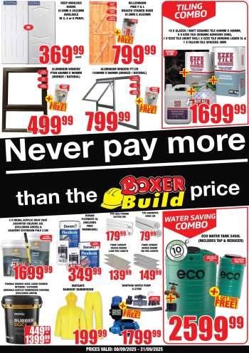 Boxer catalogue  - 08/09/2025 - 21/09/2025.