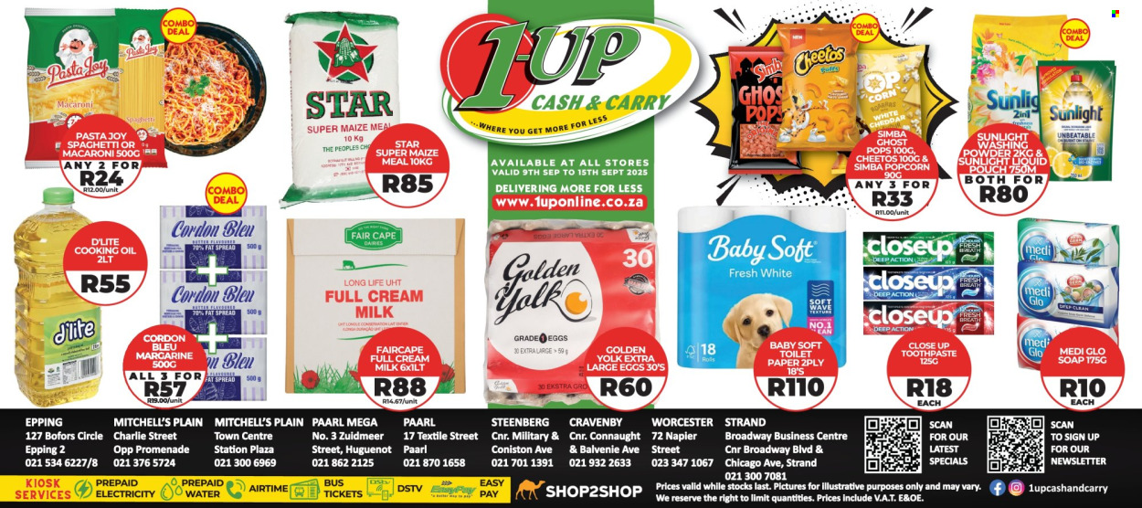 1UP Cash & Carry specials - 09/09/2025 - 15/09/2025. Page 1