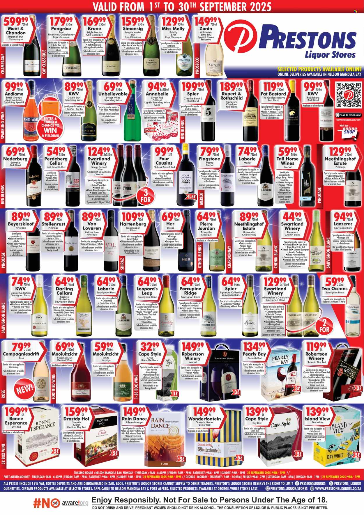 Prestons Liquor Stores specials - 01/09/2025 - 30/09/2025. Page 1