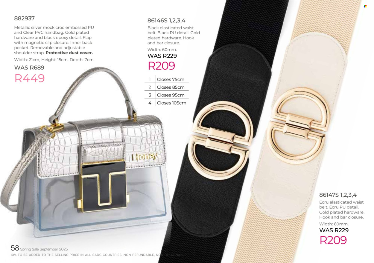 Honey specials. Page 60