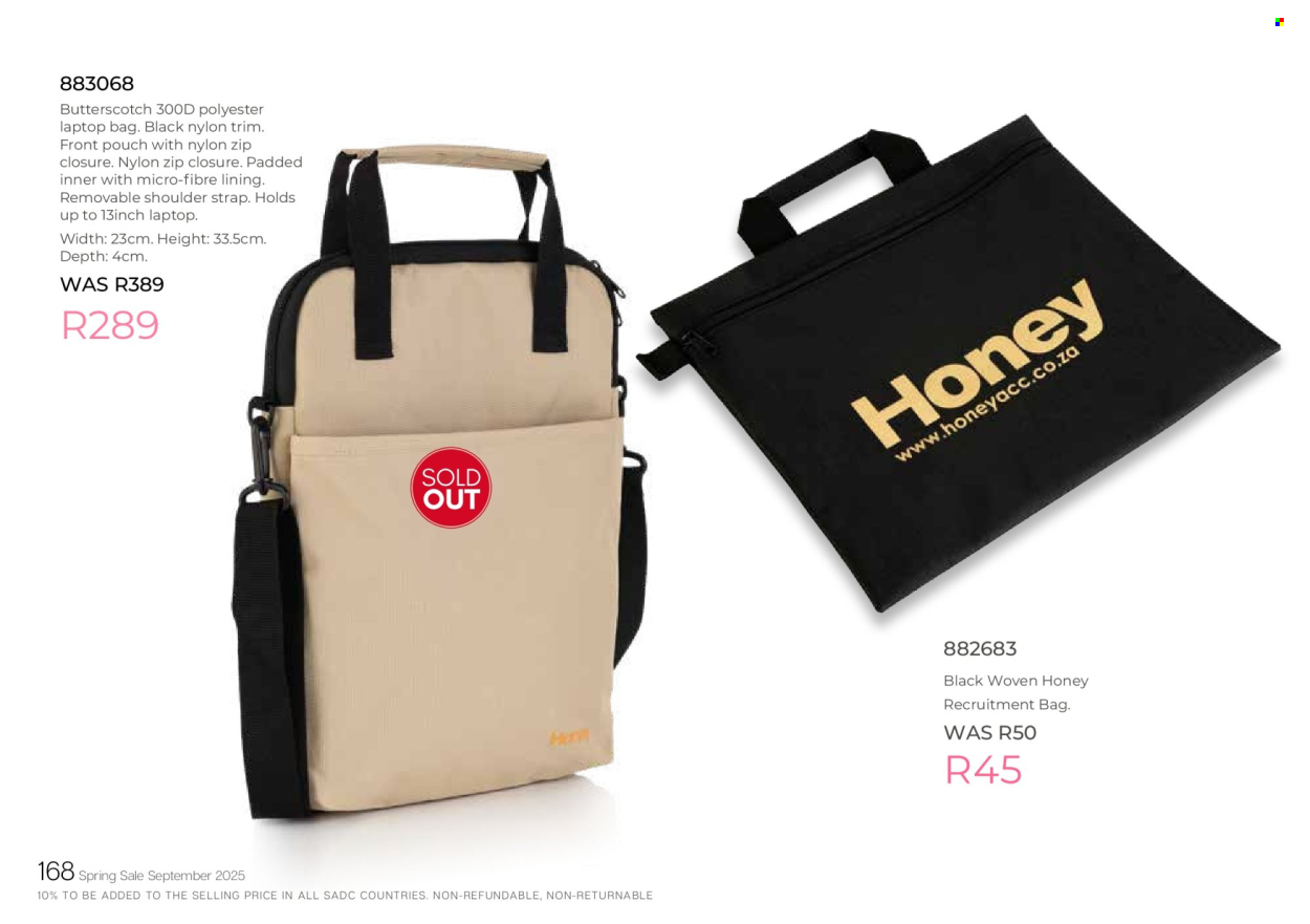 Honey specials. Page 170