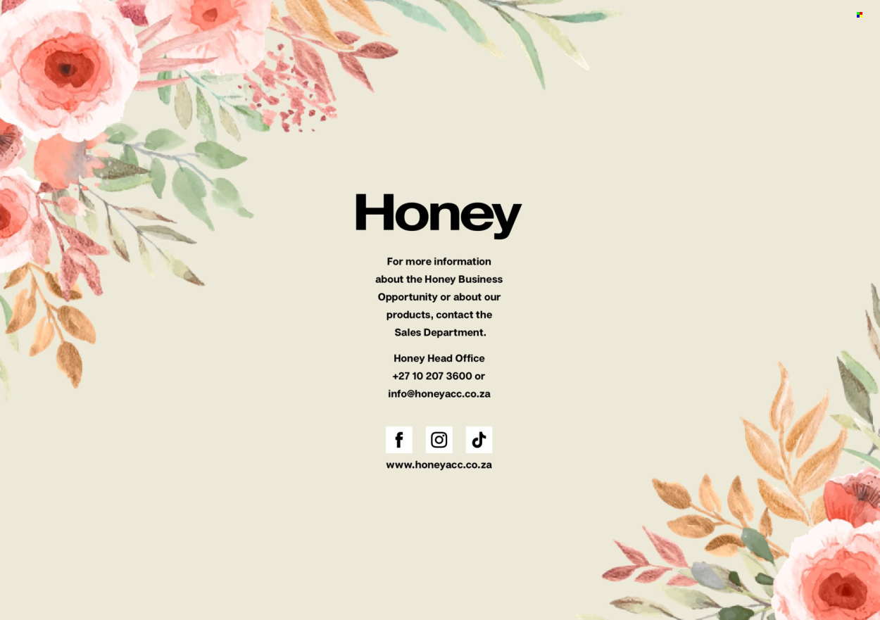 Honey specials. Page 188