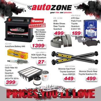 AutoZone catalogue .