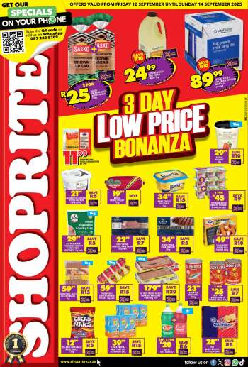 Shoprite catalogue  - 12/09/2025 - 14/09/2025.