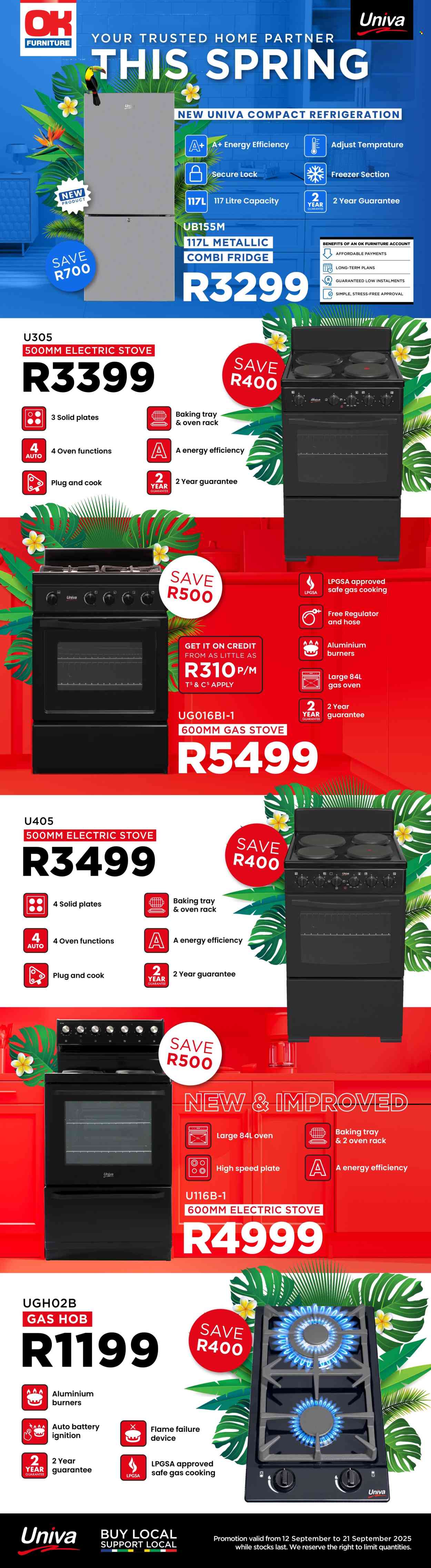 OK Furniture specials - 12/09/2025 - 21/09/2025. Page 1