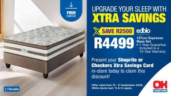 OK Furniture catalogue  - 15/09/2025 - 21/09/2025.