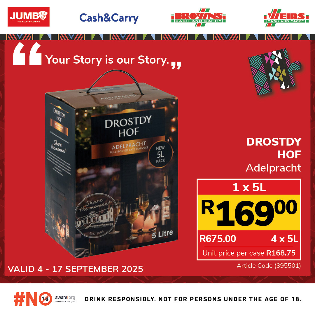 Jumbo Cash & Carry specials - 04/09/2025 - 17/09/2025. Page 1